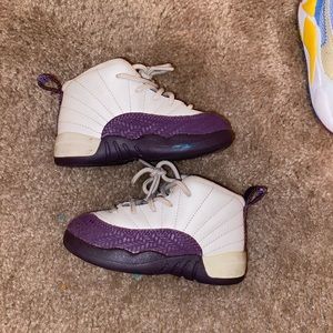 Jordan 12 Retro sz 7c Desert Sand Purple